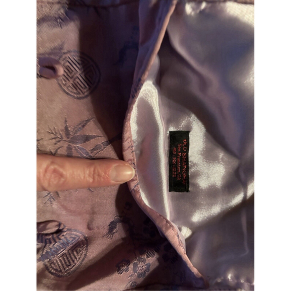 Old Shanghai Satin Crossbody Small Women’s Bag Lavender/purple - Picture 3 of 4